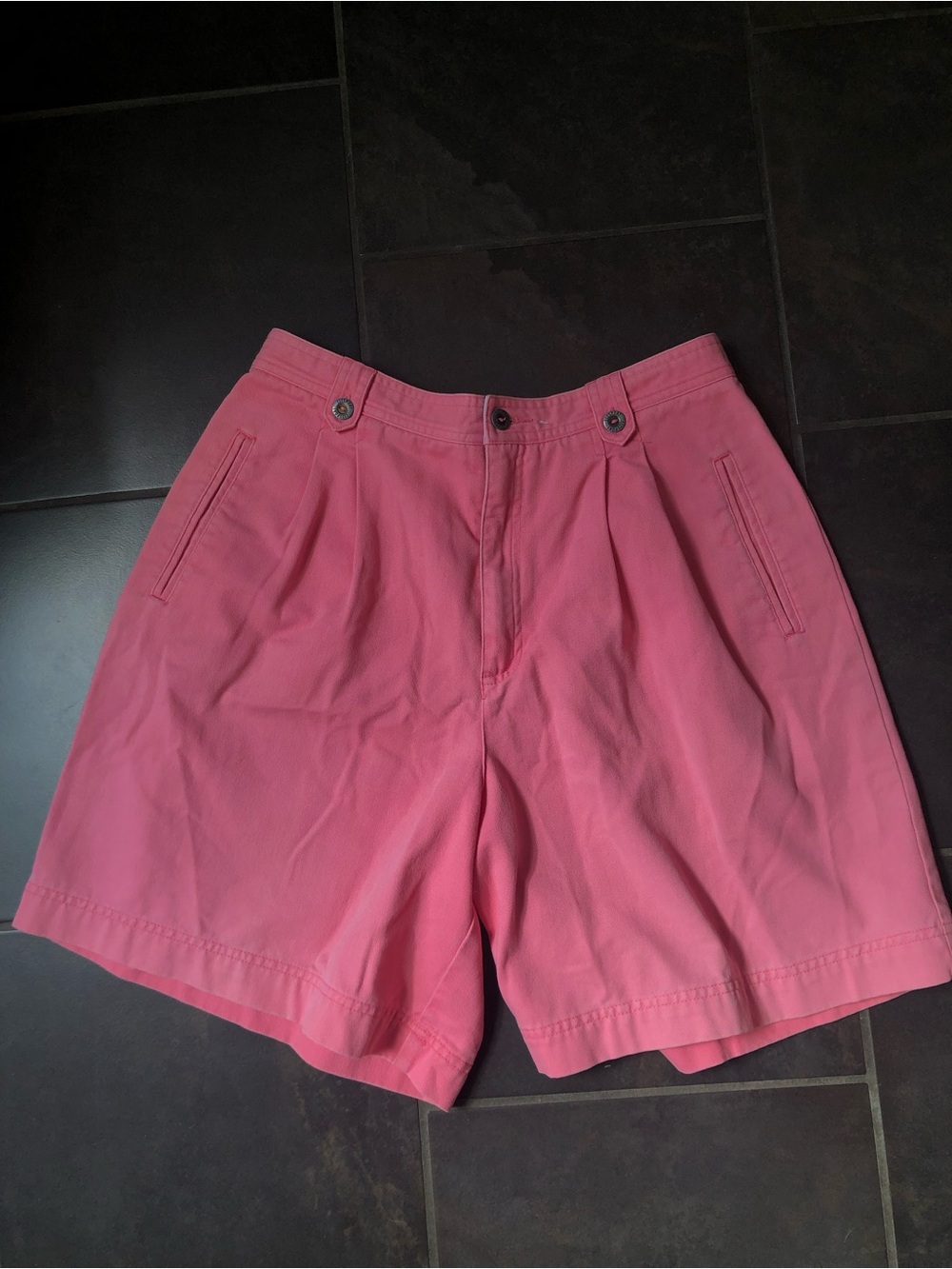 Liz Claiborne Pink High-Rise Cotton Shorts
